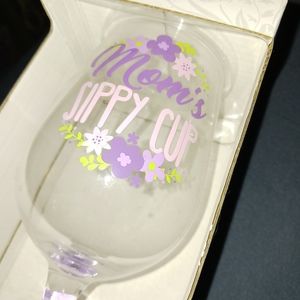 NWT! Wine Glass (Mom's Sippy Cup)